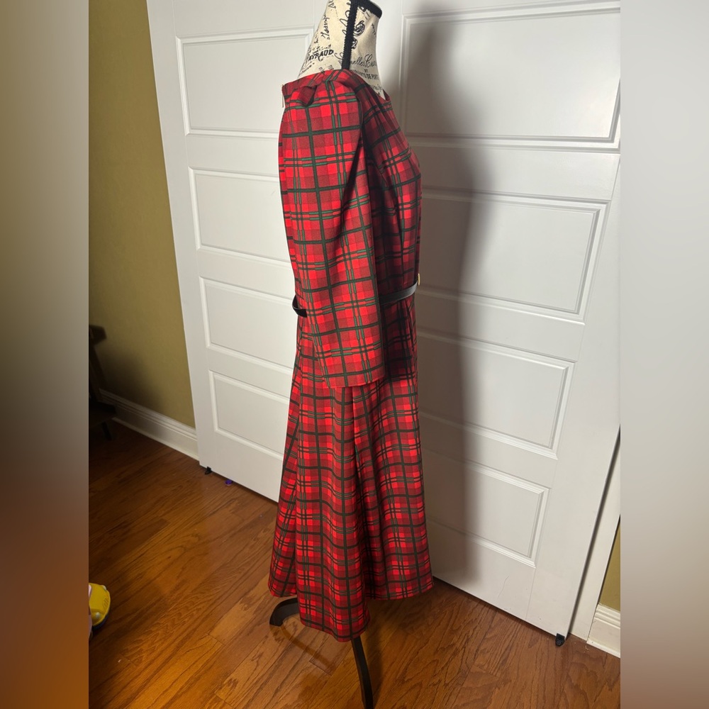 Calvin Klein Red Plaid Dress - Picture 8 of 10